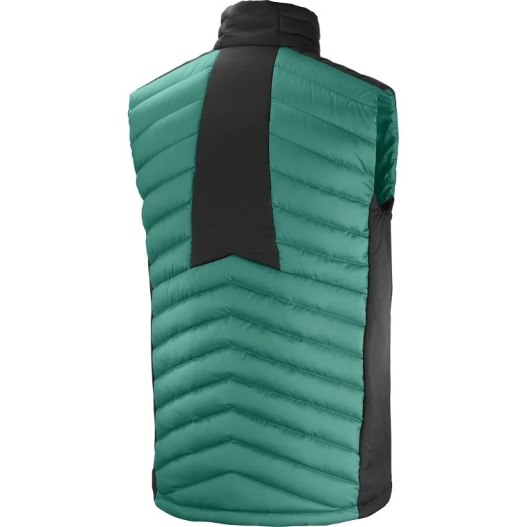 Salomon Essential Xwarm Down Zateplené Vesty Panske Zelene | SK 9ABFOS
